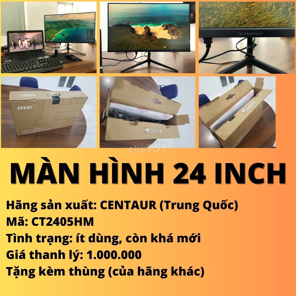 Thanh lý màn hình máy tính 24 inch còn rất đẹp. Mua bán Phụ kiện (Màn hình, Chuột...) tại Huyện Ninh Hải Ninh Thuận được đăng bởi Yo hình 1