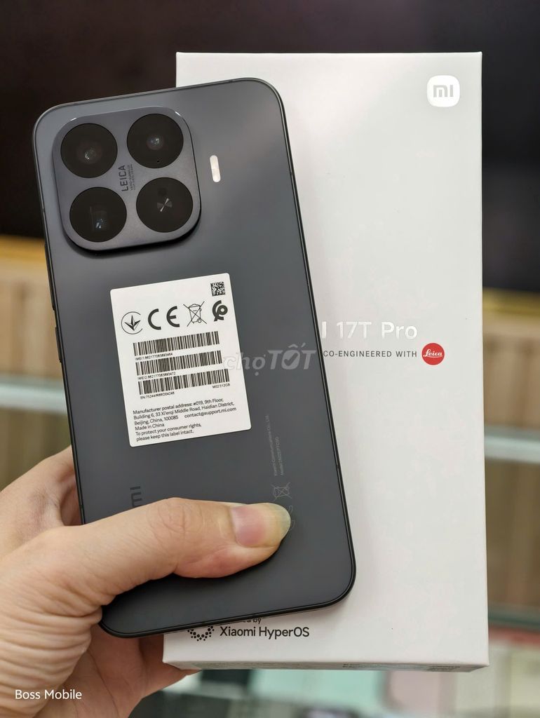 Xiaomi 17T Pro 5G 12GB/512GB Đen mới kích sạc 3l. Mua bán Điện thoại tại Quận Hai Bà Trưng Hà Nội được đăng bởi Boss Mobile hình 1