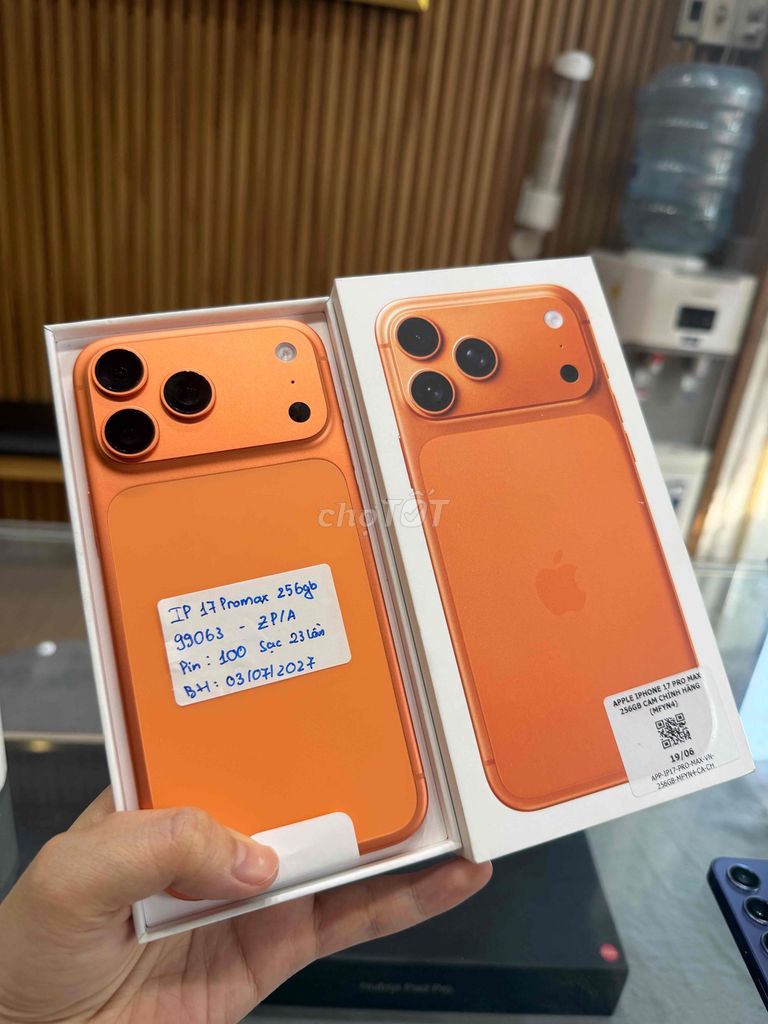 iPhone 17 Pro Max 256GB likenew sạc 23 lần bh 7/27. Mua bán Điện thoại tại Quận 10 Tp Hồ Chí Minh được đăng bởi Đăng Sơn Store hình 1