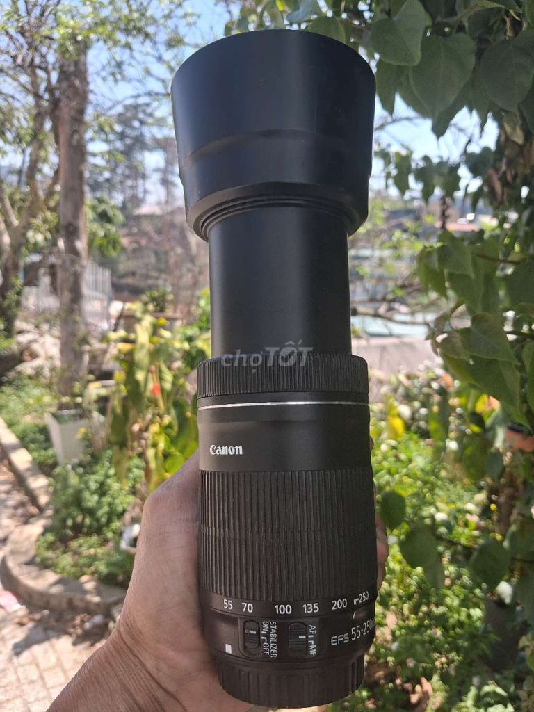 Ống kính Canon 55-250 IS STM Đen mới 99%. Mua bán Máy ảnh, Máy quay tại Thành phố Đà Lạt Lâm Đồng được đăng bởi Dũng Huy Nguyễn  hình 1