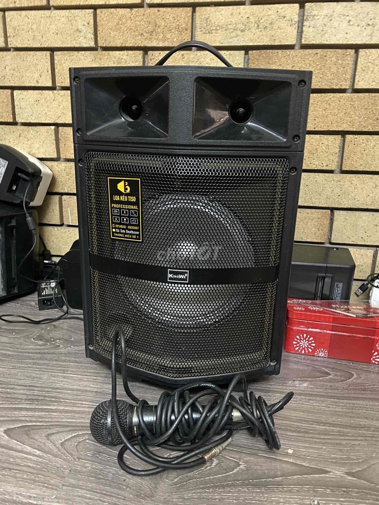 Loa karaoke KingWe Đen kèm Microphone. Mua bán Tivi, Âm thanh tại Quận 3 Tp Hồ Chí Minh được đăng bởi Linh hình 1