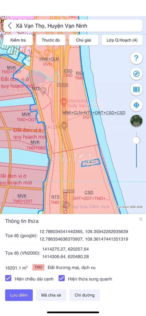 Bán 1,7ha mặt tiền biển gần 200m,Đường 651 Vạn Ninh, Khánh Hòa