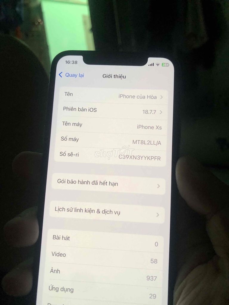 Apple iPhone XS 64GB 92%. Mua bán Điện thoại tại Thành phố Dĩ An Bình Dương được đăng bởi Đức Hoà hình 1