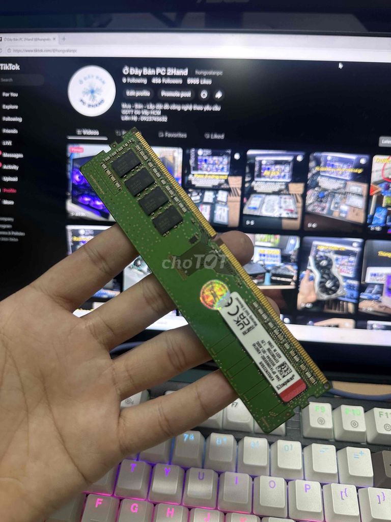 RAM Kingston 8GB 3200MHz. Mua bán Linh kiện (RAM, Card...) tại Quận Gò Vấp Tp Hồ Chí Minh được đăng bởi Ở Đây Bán PC2hand tiktok hình 1