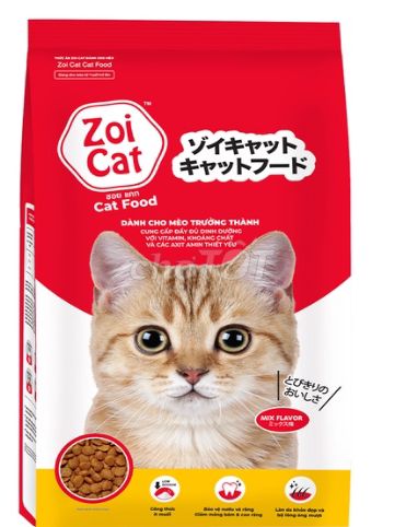 Thức ăn hạt cho mèo zoi cat 1kg