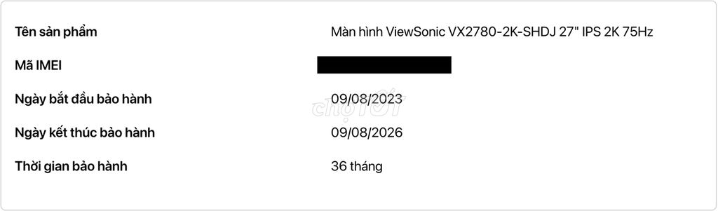 Màn hình ViewSonic VX2780-2K-SHDJ 27 inch