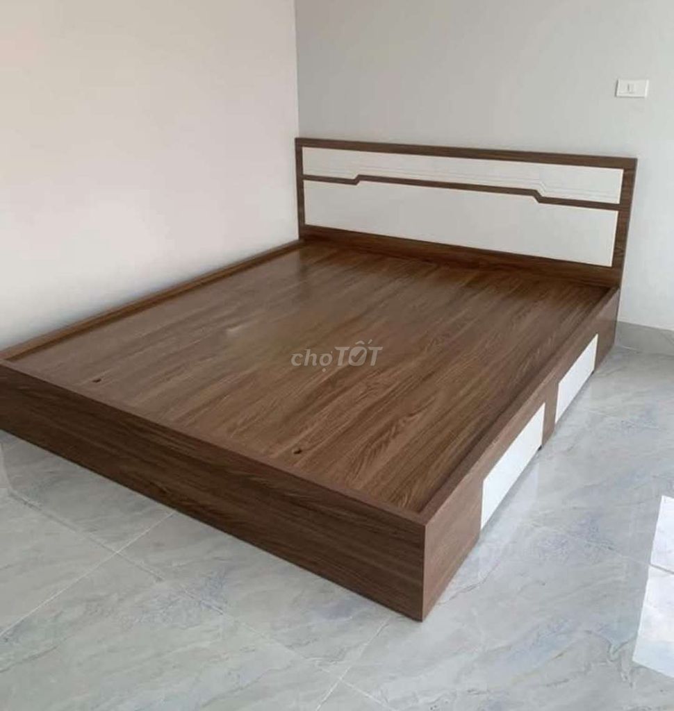 GIƯỜNG HỘP GỖ CÔNG NGHIỆP MDF 1M8*2M CÓ HỘP KÉO