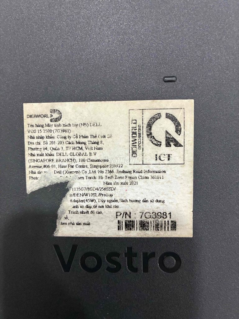 Dell Vostro 15 3500 i5 16GB/256GB. Mua bán Laptop tại Quận Cầu Giấy Hà Nội được đăng bởi Phan văn chinh  hình 1