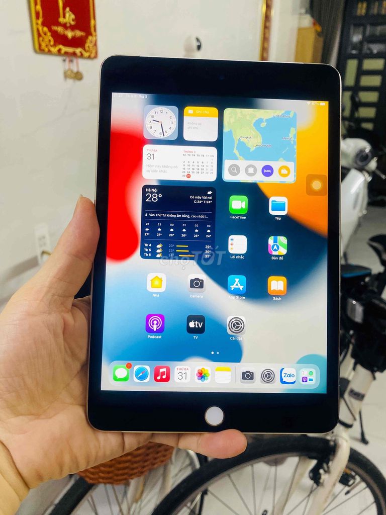 iPad Mini 4 64GB, còn vân,Sim 4G, full chức năng. Mua bán Máy tính bảng tại Quận Tân Bình Tp Hồ Chí Minh được đăng bởi ANH ĐỨC Store hình 1