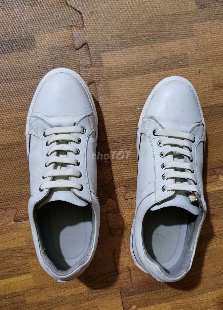 Giày sneaker nam Da thật Trắng size 41 Hàn Quốc. Mua bán Giày dép tại Huyện Đan Phượng Hà Nội được đăng bởi Kami hình 1