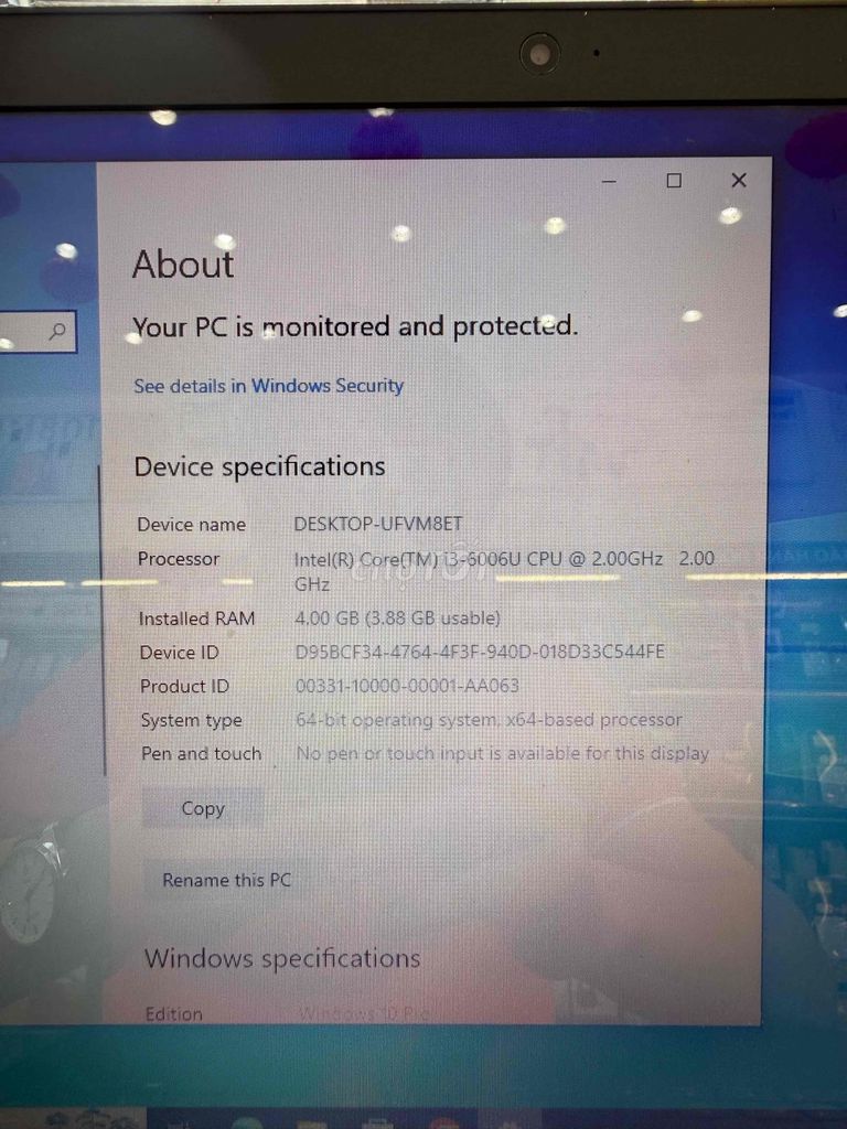 Lenovo Ideapad 110-15ISK i3 4GB/256GB. Mua bán Laptop tại Quận 6 Tp Hồ Chí Minh được đăng bởi Hưng Đỗ hình 1