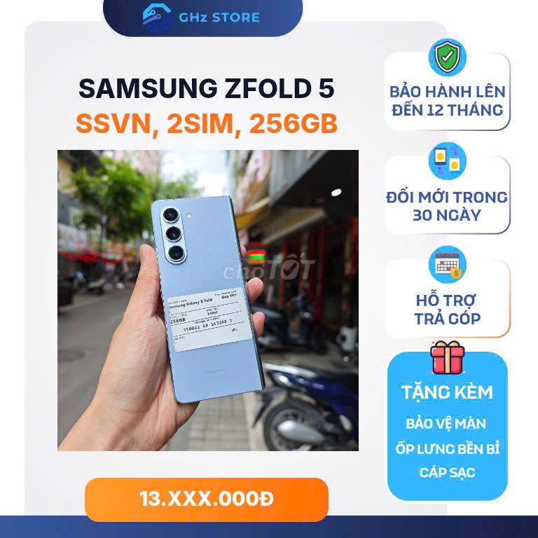 Samsung Z Fold5 256GB Xanh. Mua bán Điện thoại tại Quận Đống Đa Hà Nội được đăng bởi GHz STORE hình 1