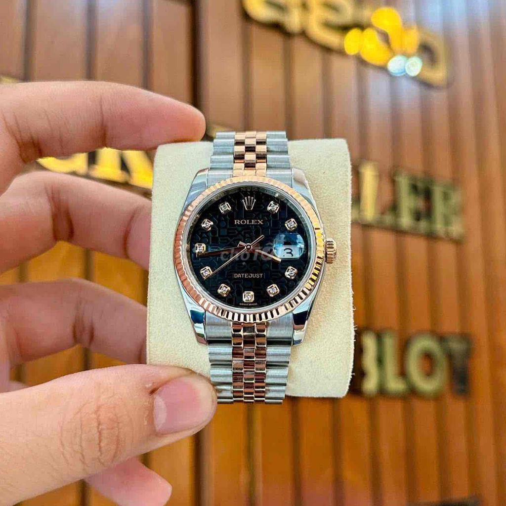 Đồng Hồ Rolex DateJust 116231 Vi Tính Đen