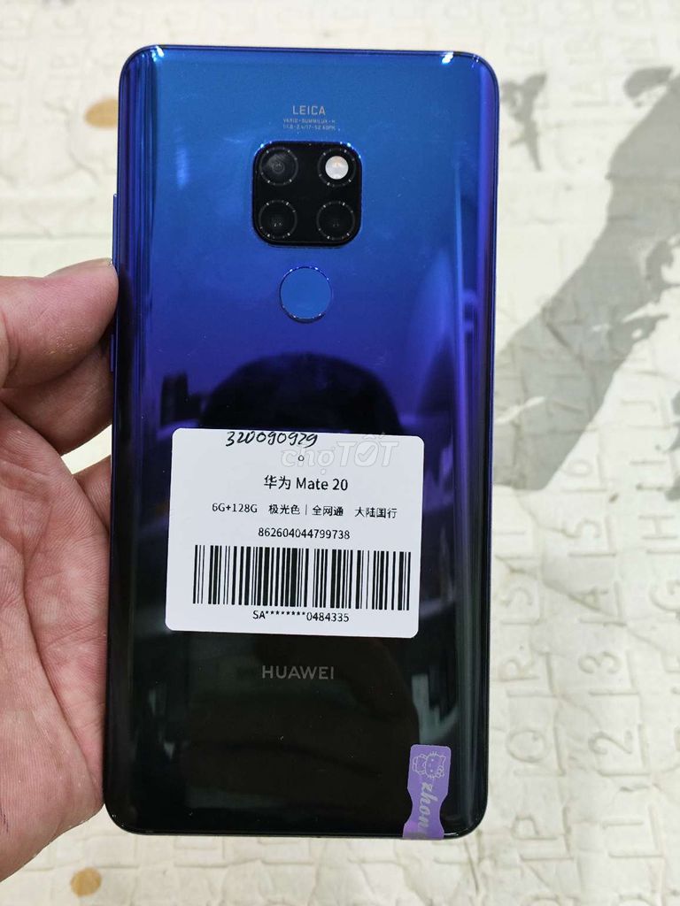 Huawei Mate 20 128GB Xanh tím. Mua bán Điện thoại tại Quận Hoàng Mai Hà Nội được đăng bởi Nguyennoi hình 1