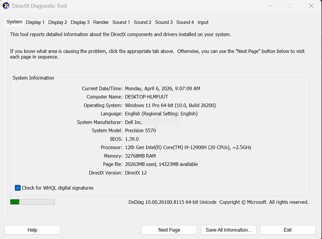 Dell Precision 5570 i9-12900H RAM 32GB RTX A2000. Mua bán Laptop tại Thành phố Thuận An Bình Dương được đăng bởi Thuong hình 1