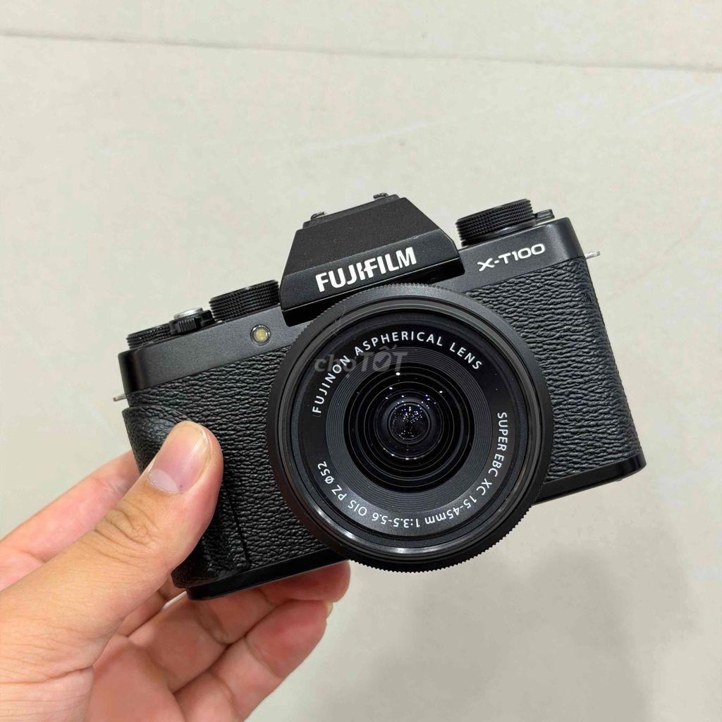 Máy ảnh Fujifilm X-T100 Đen XC 15-45. Mua bán Máy ảnh, Máy quay tại Quận Hai Bà Trưng Hà Nội được đăng bởi Quang Huy hình 1
