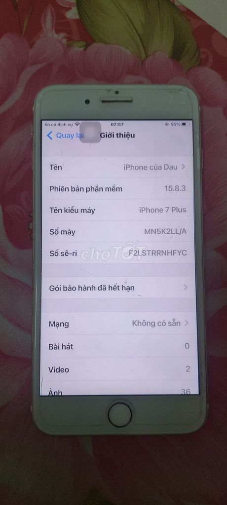 Apple iPhone 7 Plus 128GB Vàng hồng Quốc tế Cũ. Mua bán Điện thoại tại Huyện Củ Chi Tp Hồ Chí Minh được đăng bởi Thủy hình 1