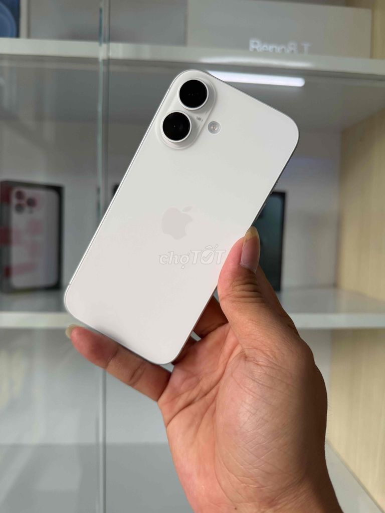 iPhone 16 T 128GB Trắng 99% PIN 99% ZIN DEP 99. Mua bán Điện thoại tại Thành phố Cà Mau Cà Mau được đăng bởi NHAN APPLE hình 1