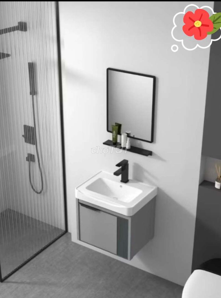 BỘ TỦ CHẬU, KỆ GƯƠNG LAVABO MINI