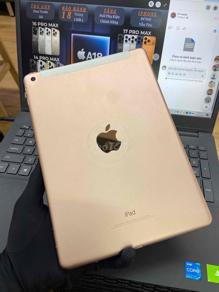 Apple iPad Gen 6 32GB Vàng. MÁY ZIN QUỐC TẾ. Mua bán Máy tính bảng tại Thành phố Biên Hòa Đồng Nai được đăng bởi DT MOBILE BIÊN HOÀ hình 1