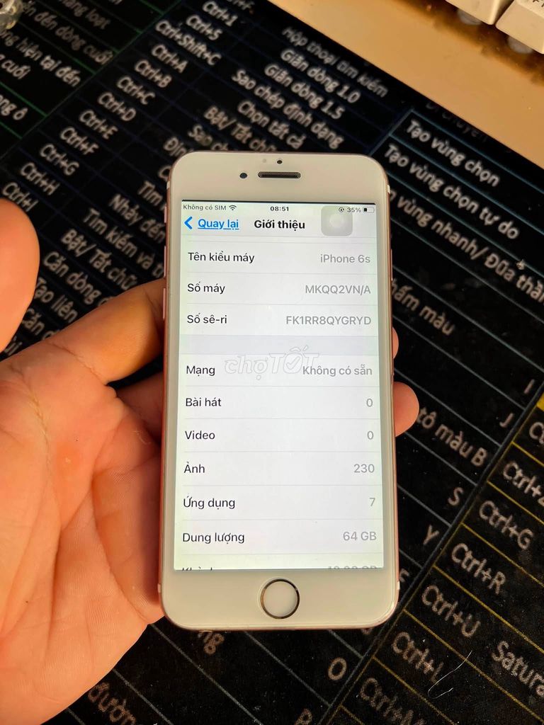 Apple iPhone 6s 64GB Hồng Đã qua sử dụng. Mua bán Điện thoại tại Quận 10 Tp Hồ Chí Minh được đăng bởi Hội Đồ Điện Tử hình 1
