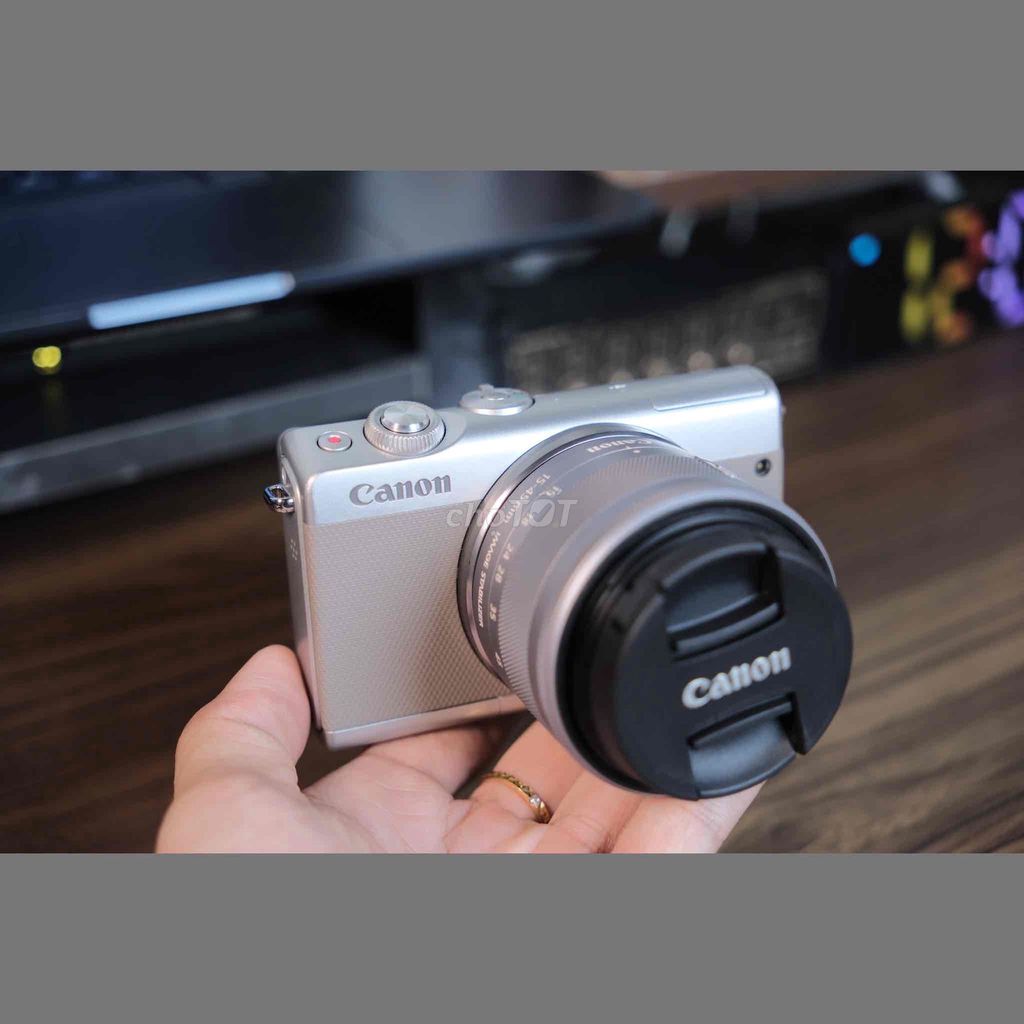 Máy ảnh Canon M100 Bạc Đã sử dụng. Mua bán Máy ảnh, Máy quay tại Huyện Thống Nhất Đồng Nai được đăng bởi Babybun hình 1