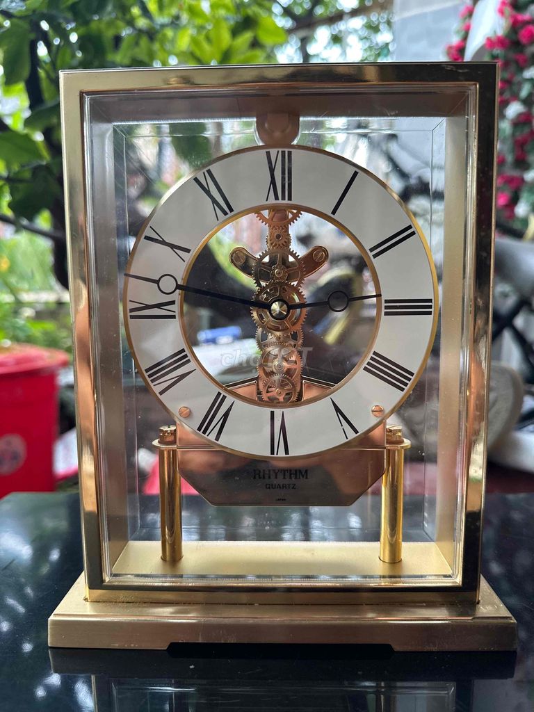 Đồng hồ để bàn Rhythm Quartz lộ cơ Vàng Như mới. Mua bán Nội thất, đồ gia dụng khác tại Thành phố Biên Hòa Đồng Nai được đăng bởi đặng quang tuyến hình 1