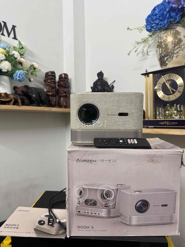 Máy chiếu AURZEN Boom 3 Xám. Mua bán Đồ dùng văn phòng tại Thành phố Dĩ An Bình Dương được đăng bởi liêm nguyễn hình 1
