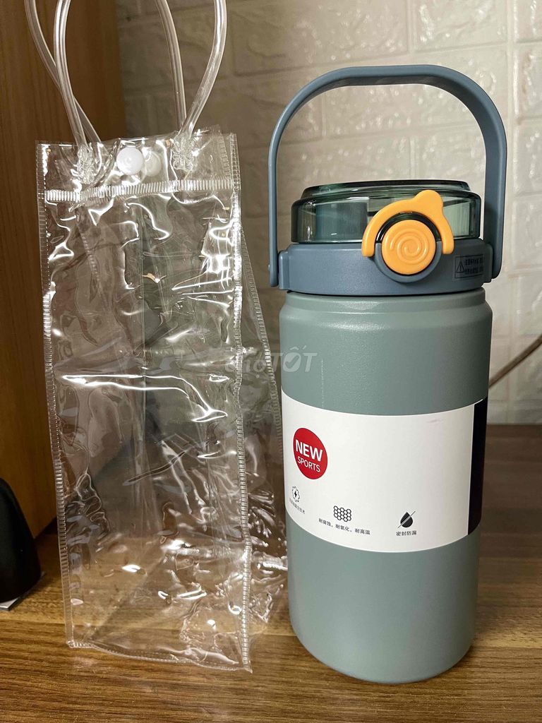Bình giữ nhiệt Inox 304 1200ML Xám. Mua bán Nội thất, đồ gia dụng khác tại Quận Hoàn Kiếm Hà Nội được đăng bởi nguyên ngoc long hình 1