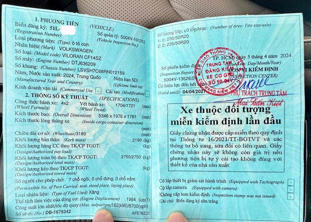 Viloran luxury đời 2024, màu đỏ, đi được 12000 km. Mua bán Ô tô tại Thành phố Thủ Đức Tp Hồ Chí Minh được đăng bởi Tu Than hình 6