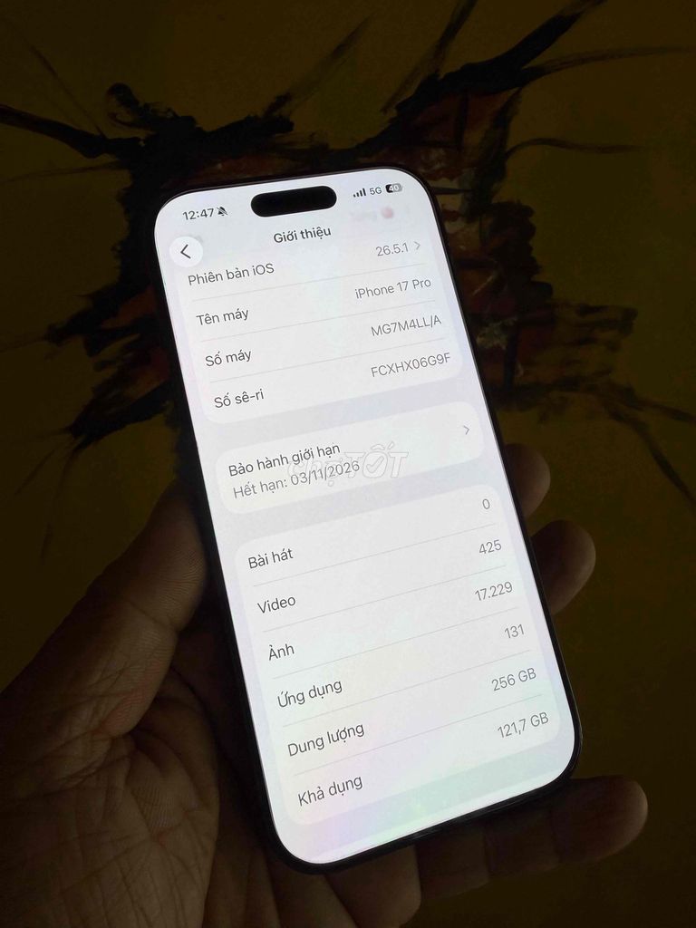 Apple iPhone 17 Pro 256GB Xanh dương Mỹ. Mua bán Điện thoại tại Thành phố Biên Hòa Đồng Nai được đăng bởi thanh hình 1