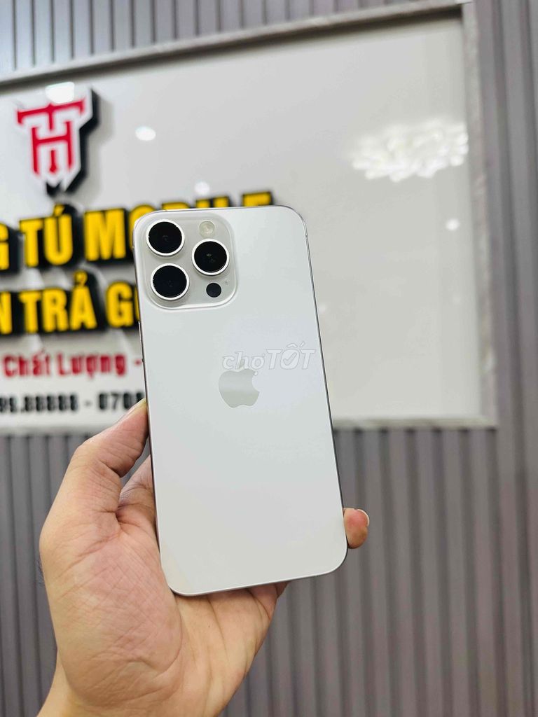 Apple iPhone 15 Pro Max 256GB Trắng 99%. Mua bán Điện thoại tại Quận Liên Chiểu Đà Nẵng được đăng bởi Hoàng Tú Mobile hình 1