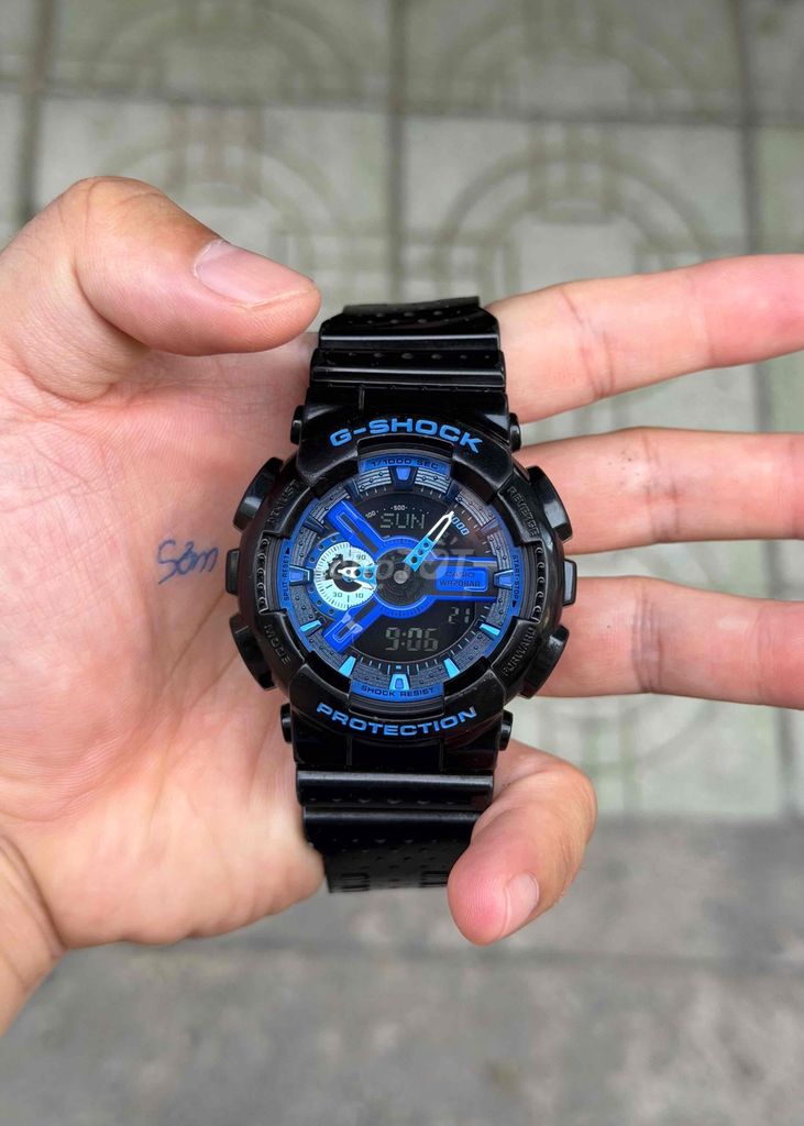 Casio GA-110LPA Dây 2 lớp Đen, Xanh dương. Mua bán Đồng hồ tại Thành phố Huế Thừa Thiên Huế được đăng bởi HS Watch hình 1
