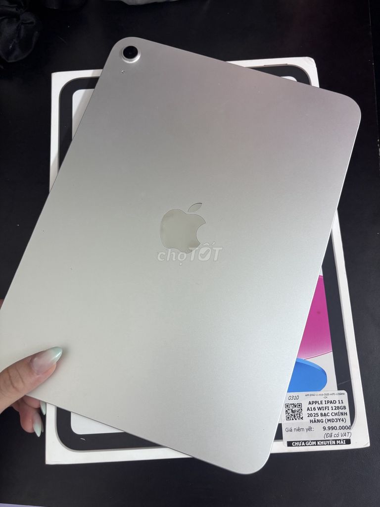 iPad 11 (A16) Wifi 128GB Fullbox Silver 99%. Mua bán Máy tính bảng tại Quận Hoàng Mai Hà Nội được đăng bởi Nguyễn Tú hình 1