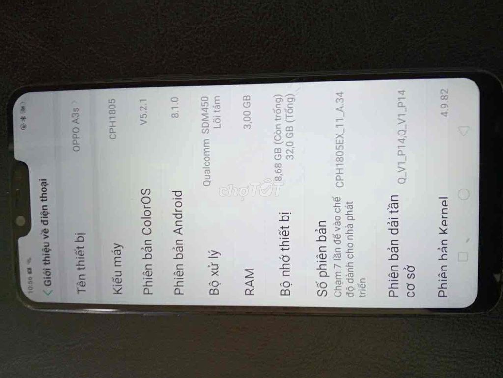 Oppo A3S 3GB/32GB Đen. Mua bán Điện thoại tại Thành phố Buôn Ma Thuột Đắk Lắk được đăng bởi gỗ tây nguyên  hình 1