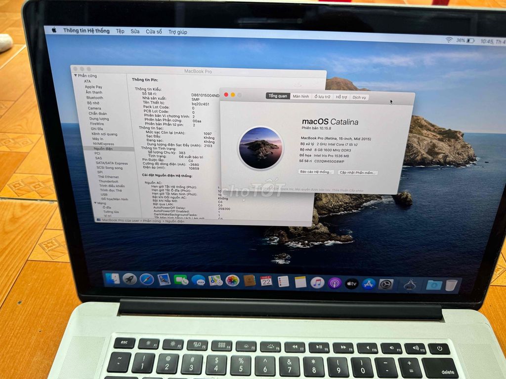 Macbook Pro 15.4 Retina 2015 i7 8gb/512gb. Mua bán Laptop tại Quận 6 Tp Hồ Chí Minh được đăng bởi Chuyên mua bán điện thoại laptop hình 1