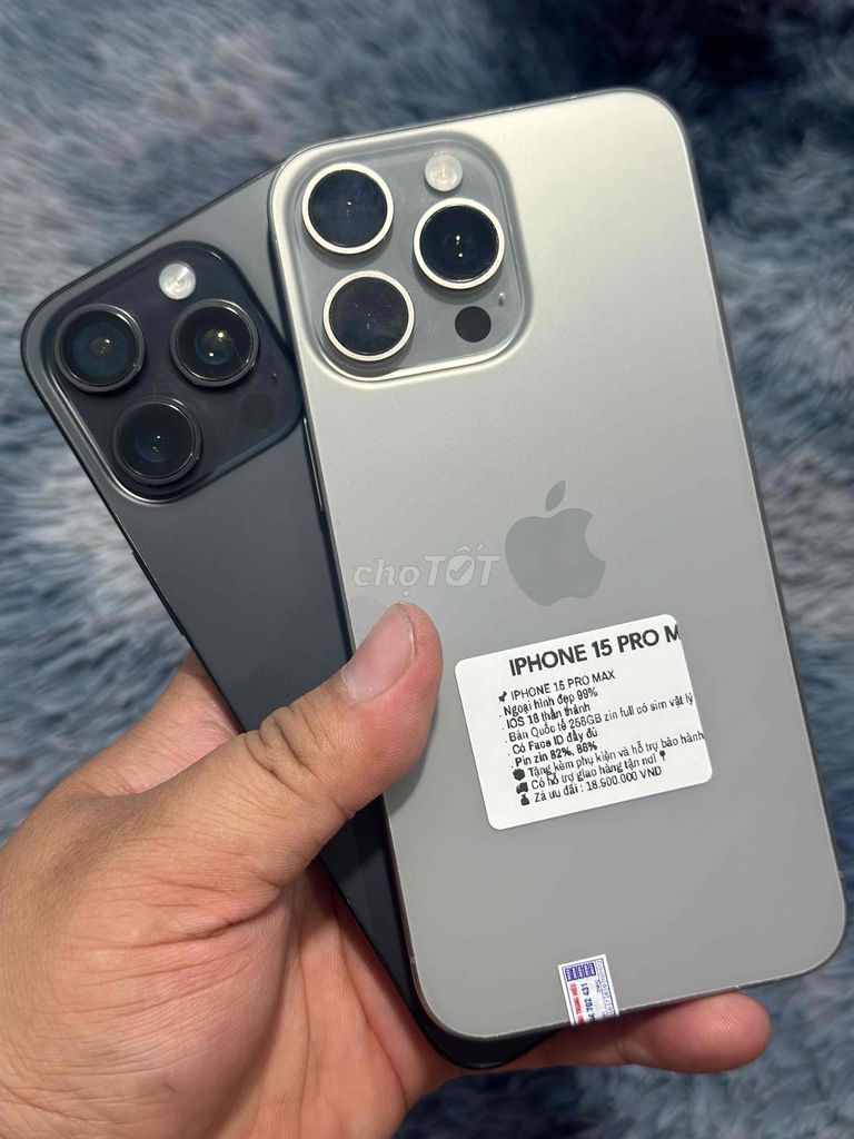 IPHONE 15 PRO MAX 256GB đẹp keng zin full. Mua bán Điện thoại tại Huyện Trảng Bom Đồng Nai được đăng bởi Hồ Trung Hiếu hình 1
