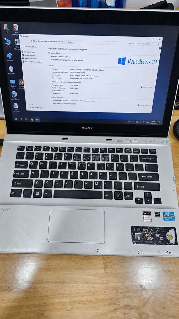 Sony VAIO T Series i5-3317U 4GB. Mua bán Laptop tại Quận Ninh Kiều Cần Thơ được đăng bởi Phú nguyễn hình 1