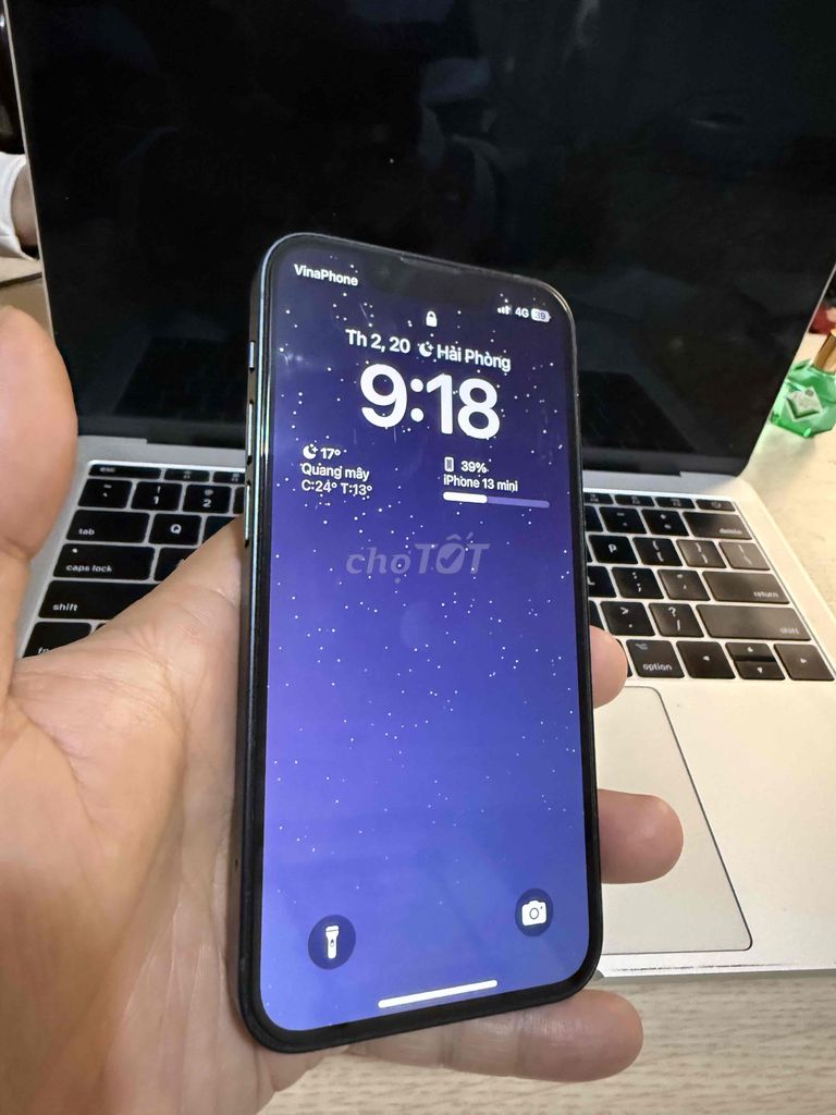 iPhone 13 Mini 128GB Quốc Tế Đen hàng VNA pin <80