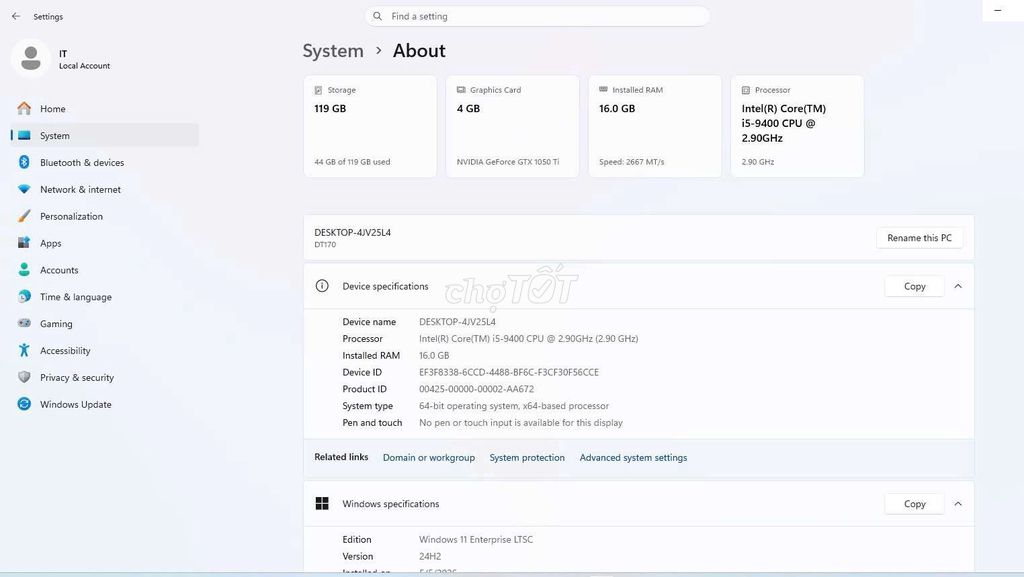 Kenoo i5-9400 16GB/128GB GTX 1050TI. Mua bán Máy tính để bàn tại Thành phố Bắc Giang Bắc Giang được đăng bởi Tiểu Hổ hình 1