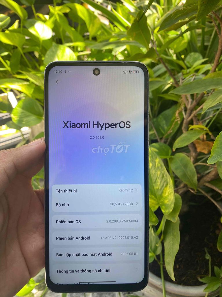 Xiaomi Redmi 12 8GB/128GB. Mua bán Điện thoại tại Thành phố Thuận An Bình Dương được đăng bởi Huy SP hình 1