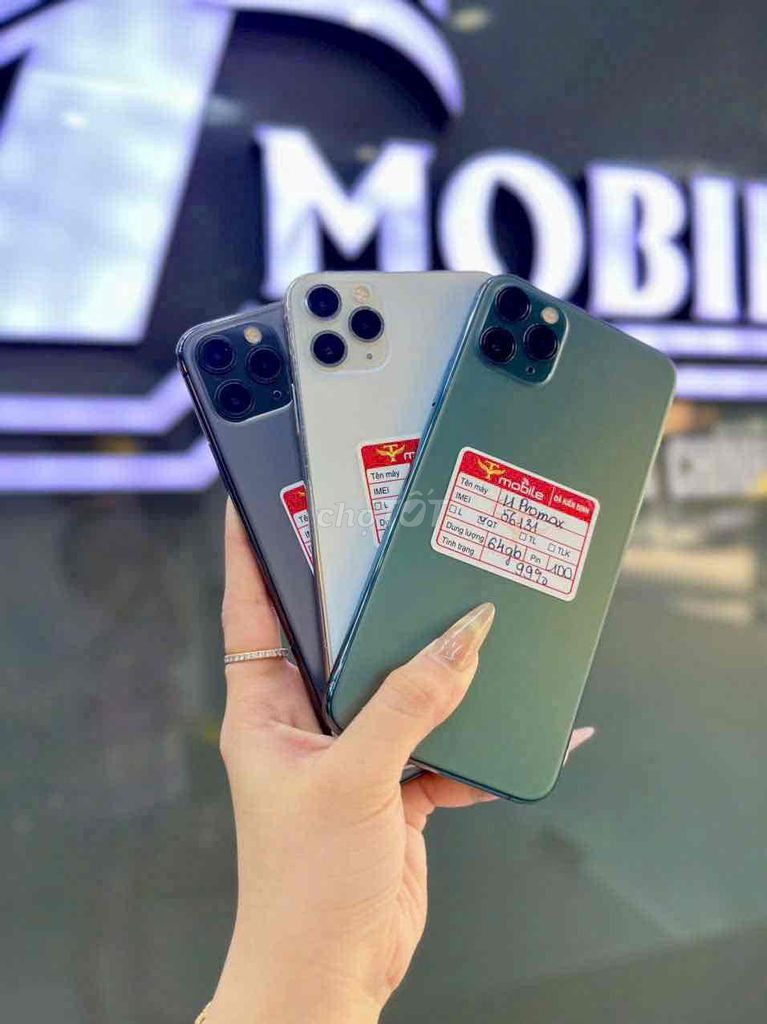 iPhone 11 Pro Max 64GB Xám 99%. Mua bán Điện thoại tại Thành phố Qui Nhơn Bình Định được đăng bởi TMOBILE QUY NHƠN TRẢ GÓP BAO ĐẬU SINH VIÊN hình 1