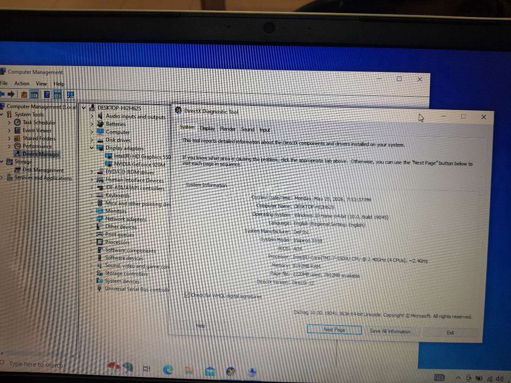 Dell Inspiron 3558 i7 15 inch 8GB/128GB. Mua bán Laptop tại Quận Tân Phú Tp Hồ Chí Minh được đăng bởi Lơi hình 1