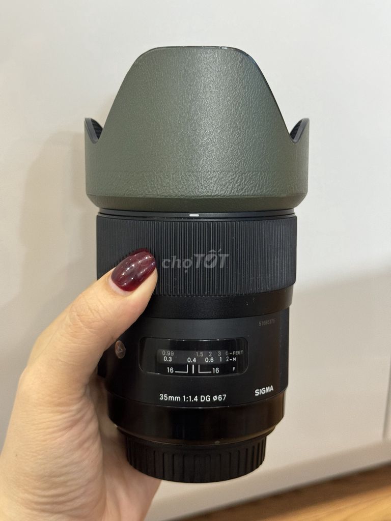 Ống kính Sigma 35mm F1.4 Art Đen for Canon. Mua bán Máy ảnh, Máy quay tại Quận Đống Đa Hà Nội được đăng bởi Doanh Nguyễn hình 1