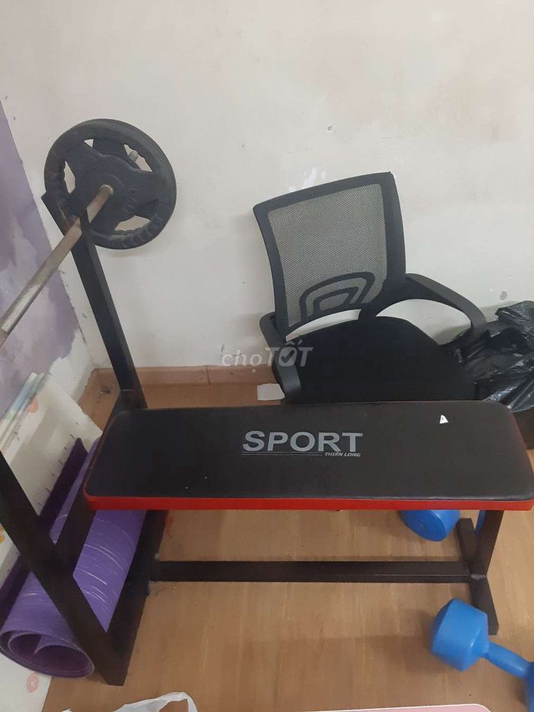 Ghế tập tạ Thiên Long Đen, Đỏ Đã sử dụng. Mua bán Đồ thể thao, Dã ngoại tại Quận Hoàng Mai Hà Nội được đăng bởi Bình Minh hình 1