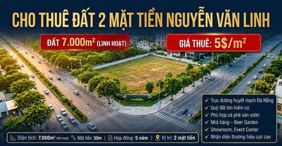 ✅🧧 CHO THUÊ LÔ ĐẤT 2 MẶT TIỀN NGUYỄN VĂN LINH