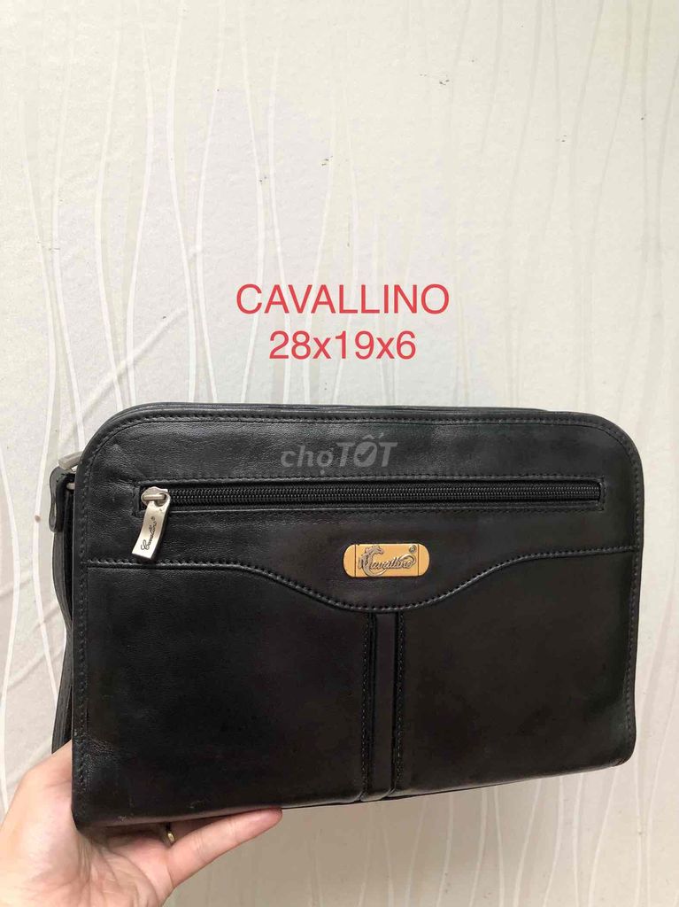 Clutch da thật hiệu CAVALLINO