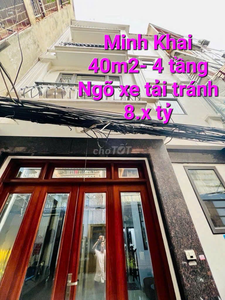 Bán nhà Minh Khai 40m2,ngõ ô tô tải tránh, kinh doanh đỉnh giá siêu rẻ