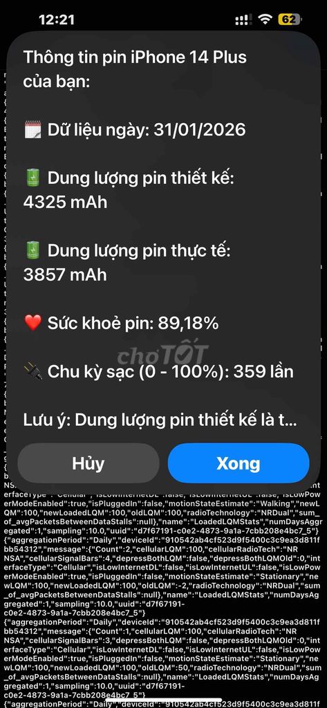 bán ip14 plus màu trắng 128g,pin 90% chưa thay. Mua bán Điện thoại tại Thành phố Vinh Nghệ An được đăng bởi Khánh hình 1
