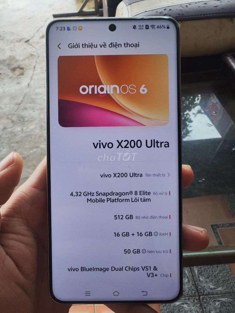 Vivo X200 Ultra 16GB 512GB Bạc. Mua bán Điện thoại tại Thành phố Pleiku Gia Lai được đăng bởi NDT hình 1